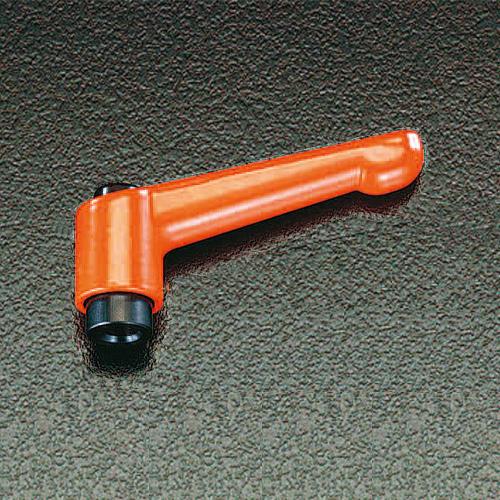 M8 Female Thread Clamp Lever (Orange) Orange R: 63mm, H: 45mm, d: 13.5mm