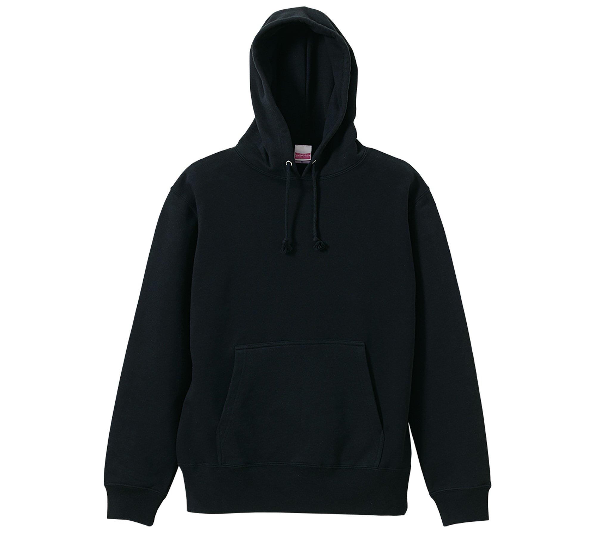 [United Athle] 10.0 oz Sweatshirt Pullover Hoodie (Brushed Fleece Lining) 521401 002 Black XXL