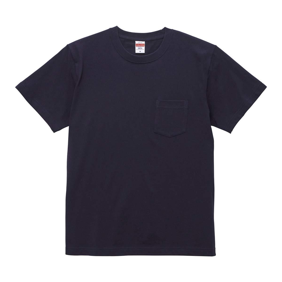 [United Athle] 5.6 oz High-Quality T-Shirt (with Pocket) Men's 500601 Navy Japan S (Equivalent to Japan Size S)