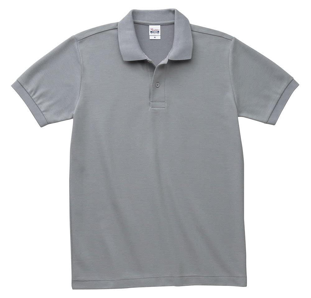 [Printstar] 5.8 oz. TC Piqué Polo Shirt [No Pocket] Men's Gray S (Equivalent to Japanese Size S)