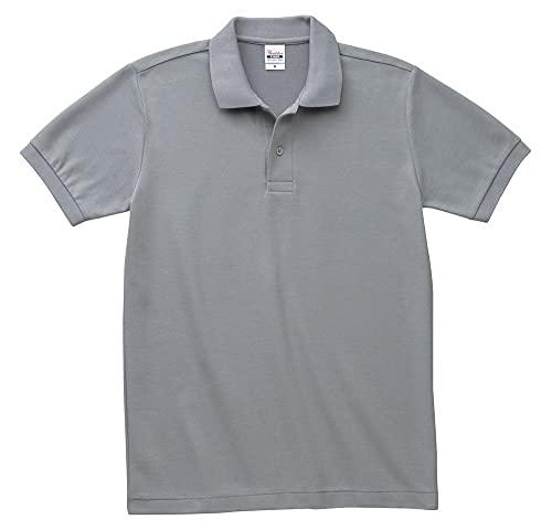 [Printstar] 5.8 oz. TC Piqué Polo Shirt [No Pocket] Men's Gray SS (Equivalent to Japanese Size SS)