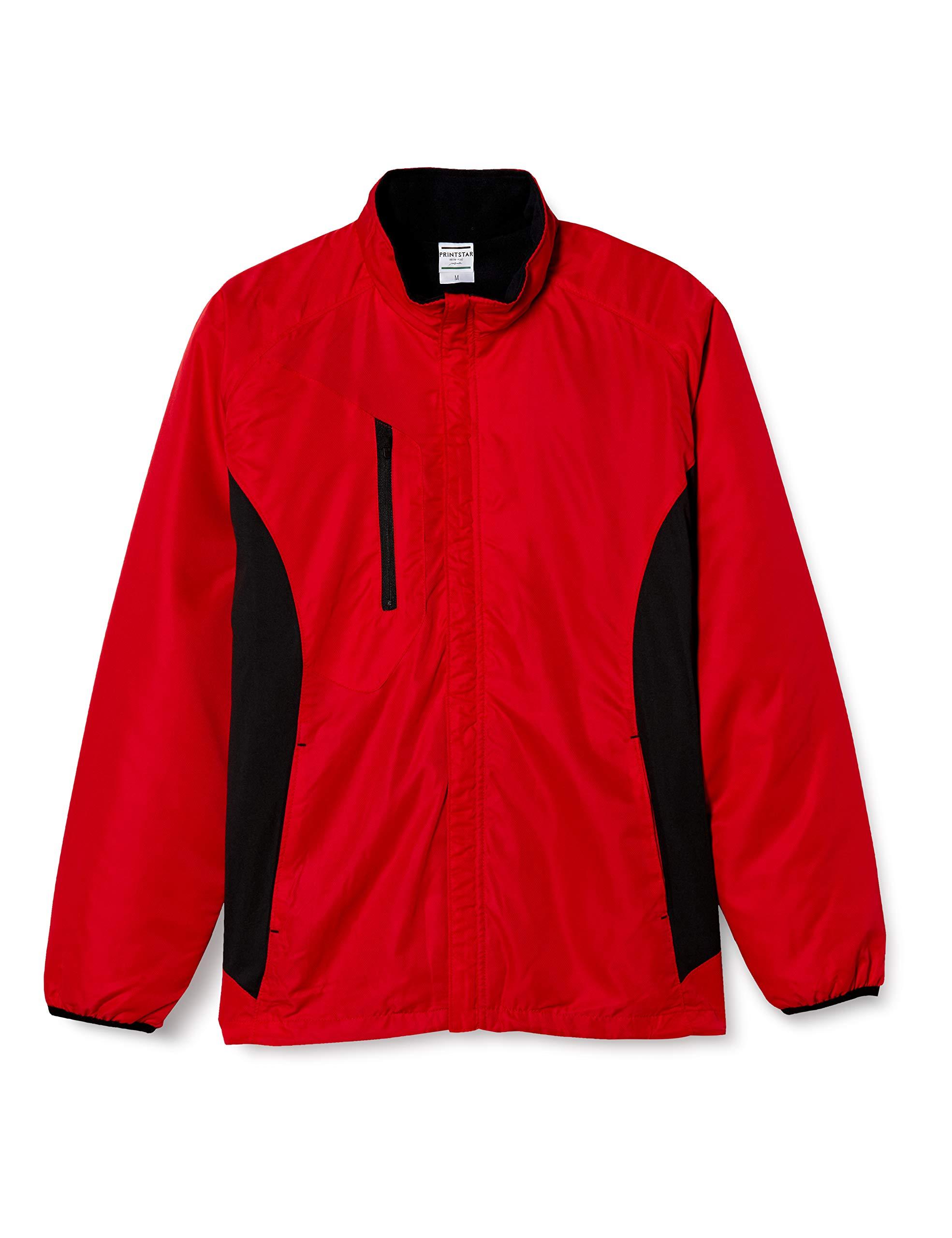 [Glimmer] Outerwear Fleece Lining Stretch Jacket 00236-FSC Men's Red S