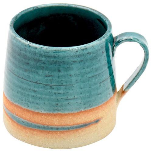 Ceramic Indigo Mino Ware YUKURI Forest Cafe Mug Microwave Safe Dishwasher Safe Made in Japan 410cc Yūnagi 8302