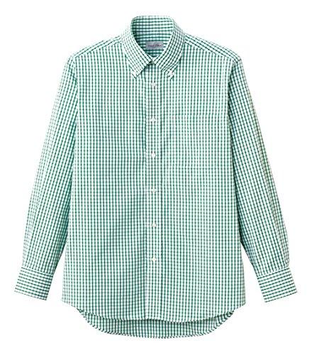 [Face Mix] Graph Check Long Sleeve Shirt FB4506U 4 Green M