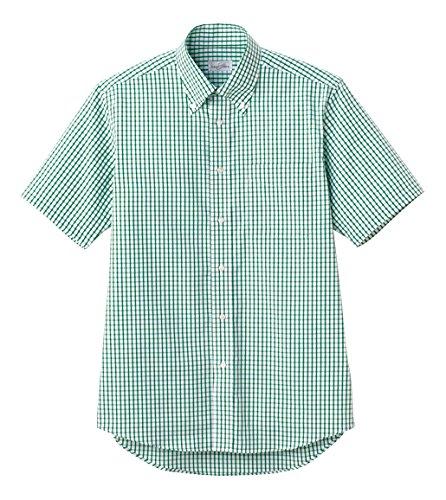 [Face Mix] Graph Check Short Sleeve Shirt FB4507U 4 Green M