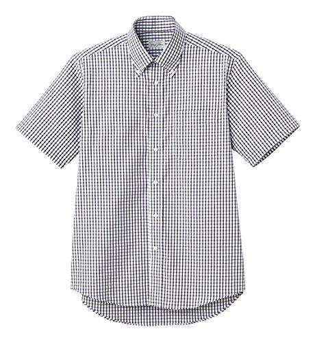 [Face Mix] Graph Check Short-Sleeve Shirt FB4507U 16 Black 4L