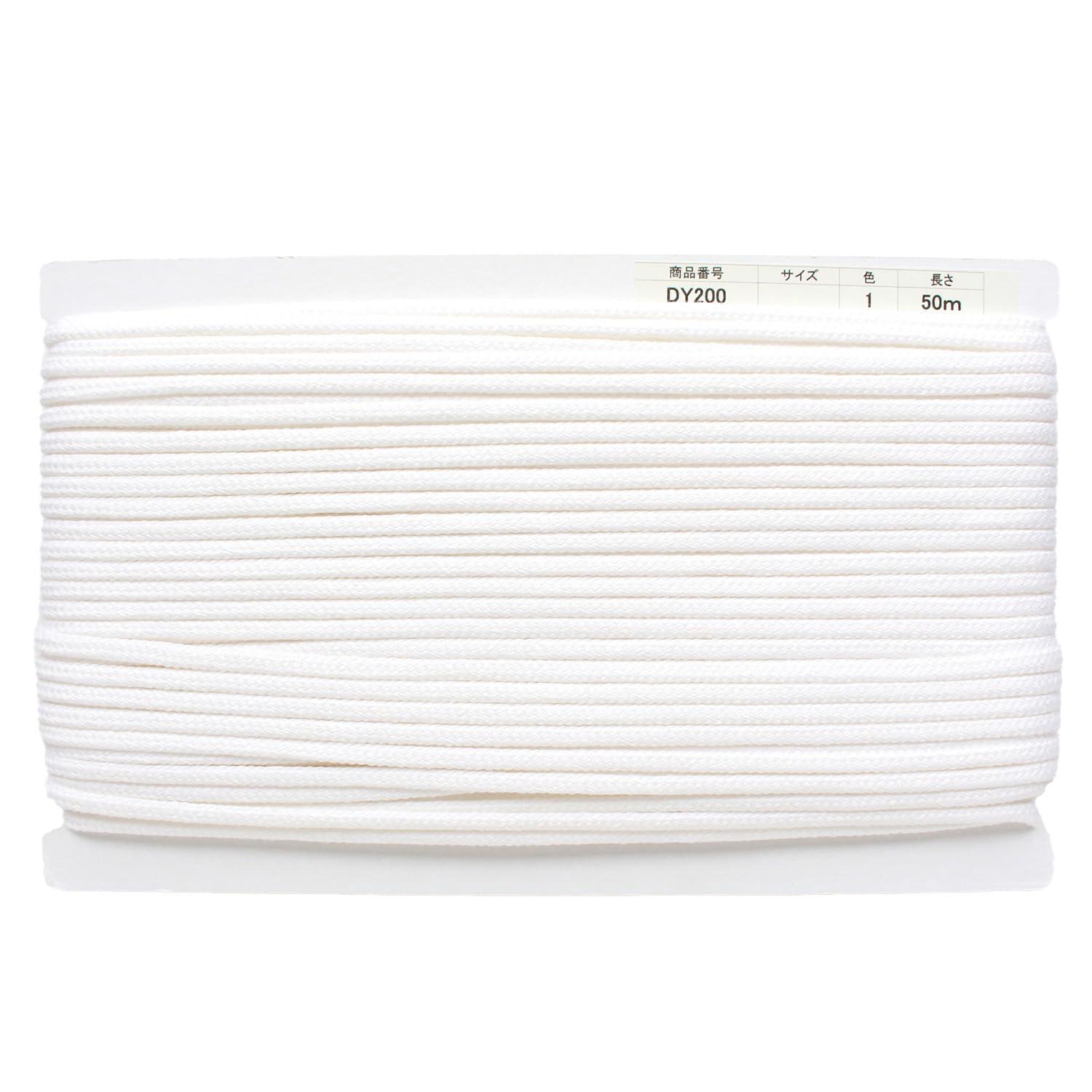 Nippon Chuko Acrylic Craft Cord φApprox. 5mm × 50m White DY200-1