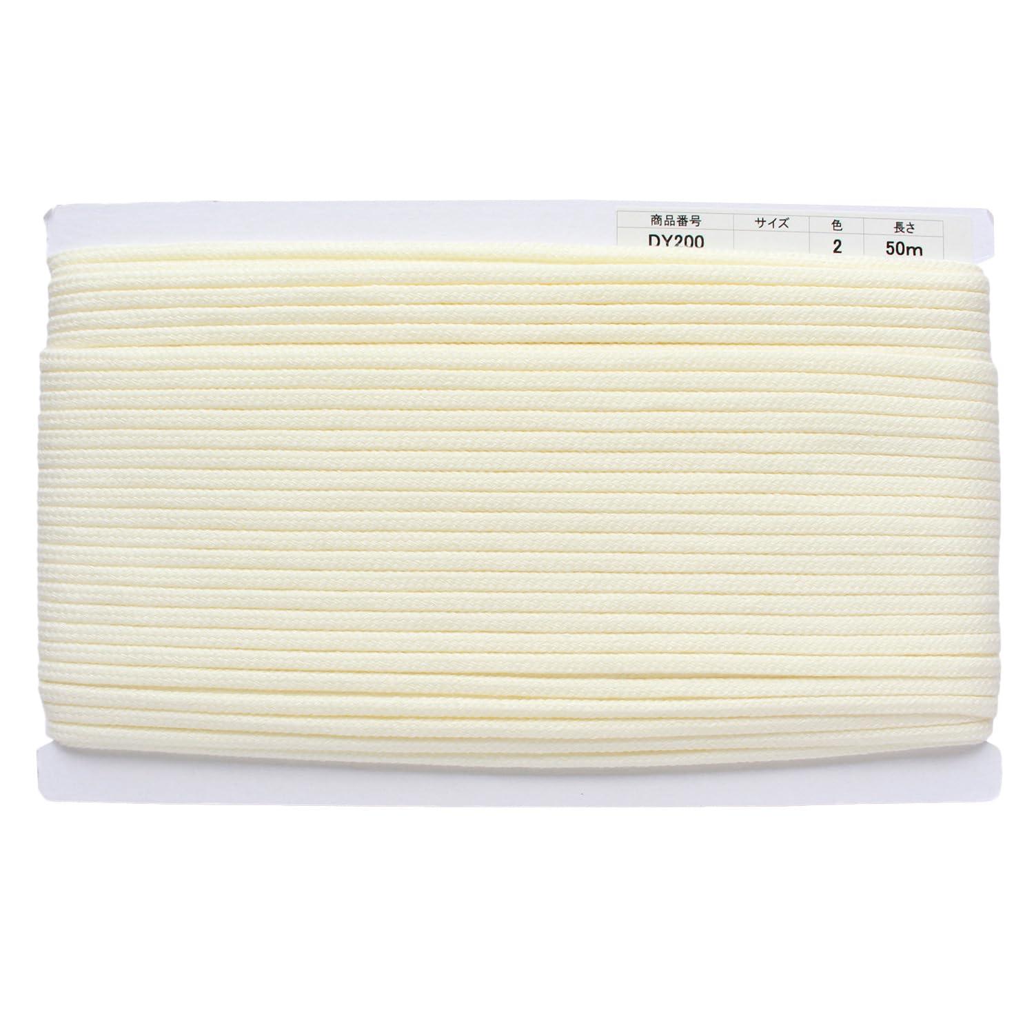 Nippon Chuko Acrylic Craft Cord φApprox. 5mm × 50m Off-White DY200-2