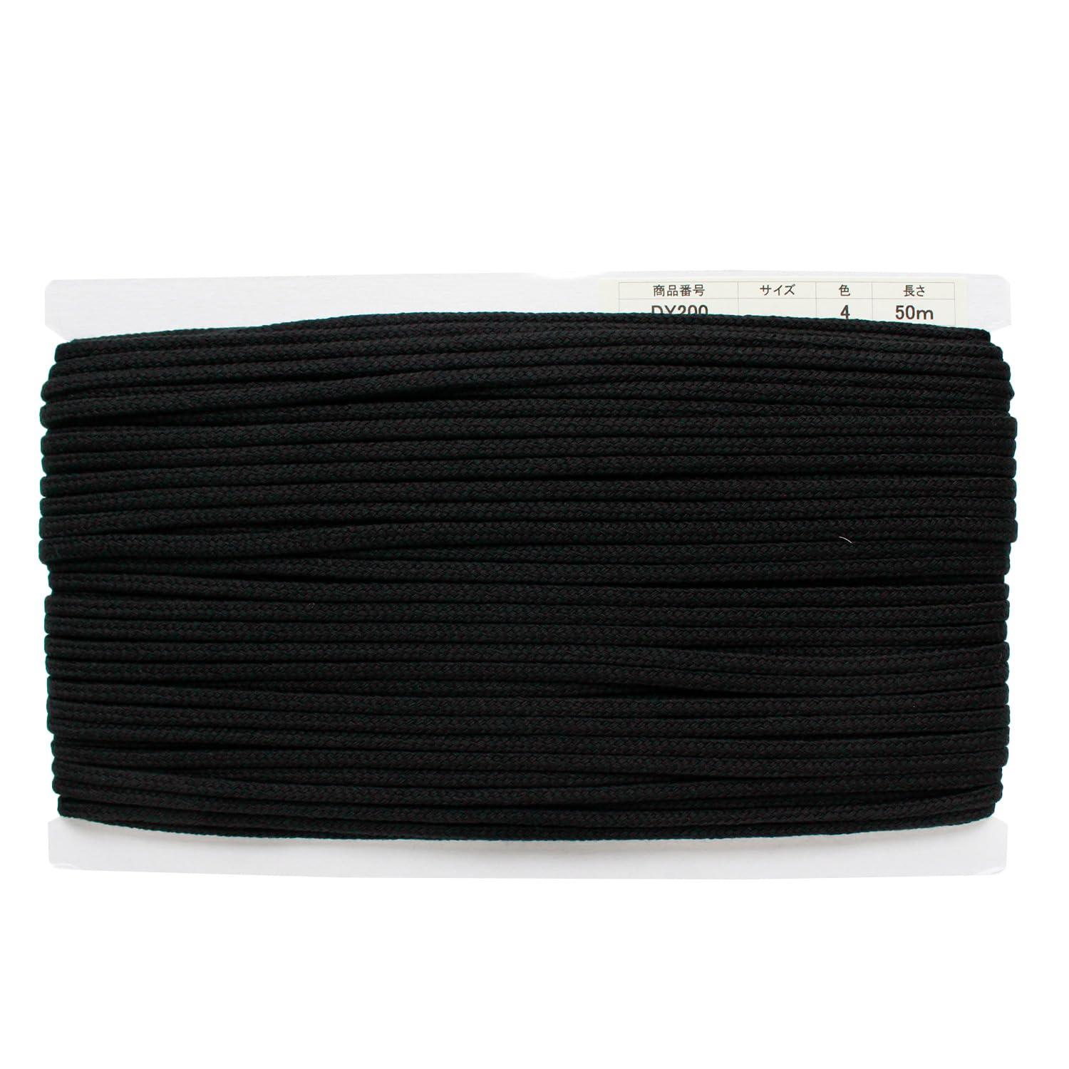 Nippon Chuko Acrylic Craft Cord φApprox. 5mm × 50m Black DY200-4 Craft Supplies String & Cord Craft Cord
