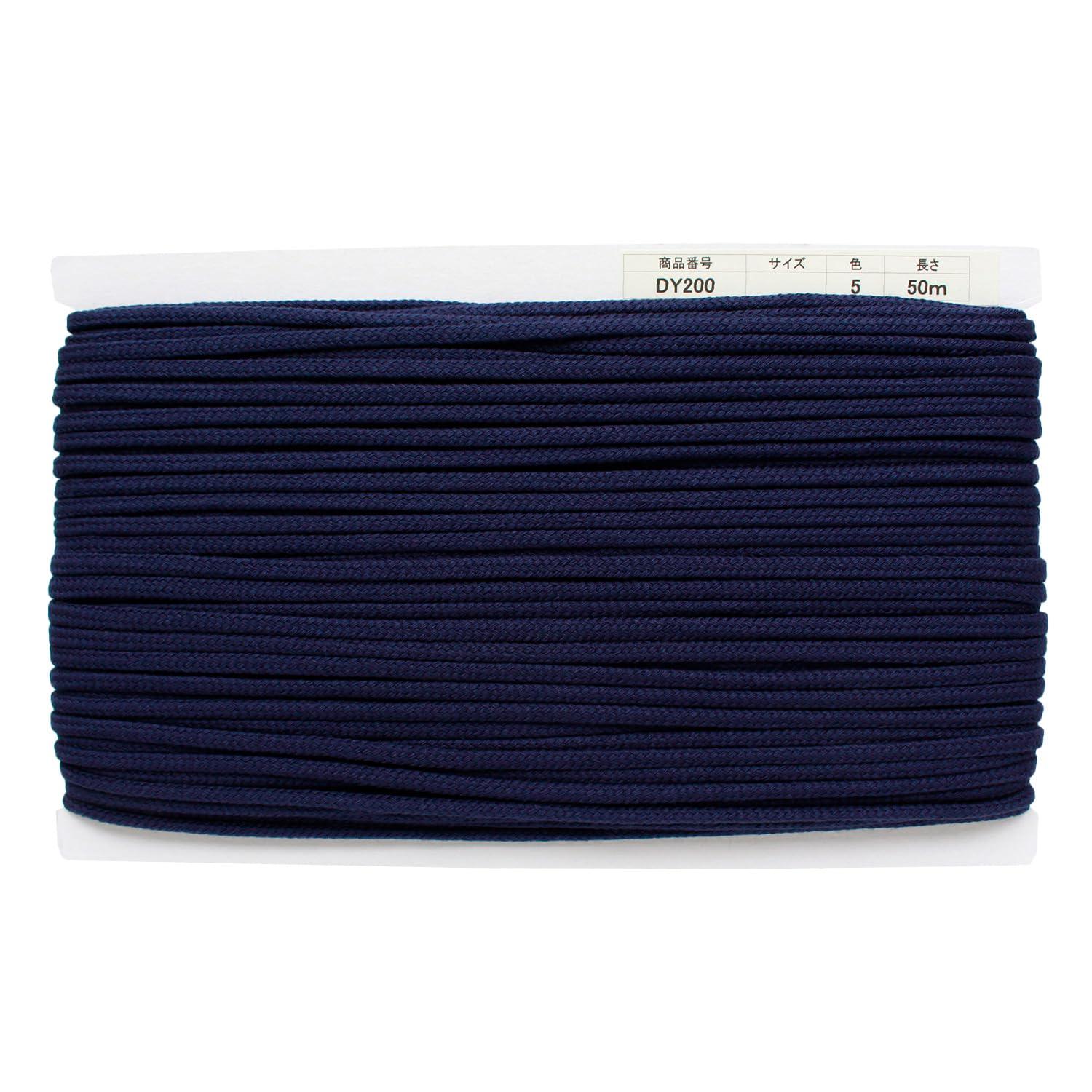 Nippon Chuko Acrylic Craft Cord φApprox. 5mm × 50m Navy DY200-5 Craft Supplies String/Cord Craft Cord