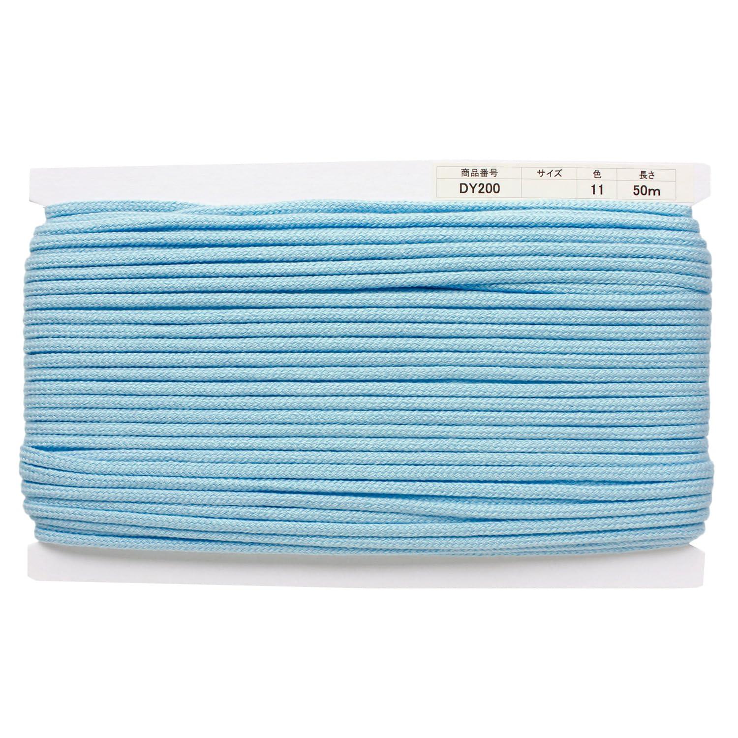Nippon Chuko Acrylic Craft Cord φApprox. 5mm × 50m Sky Blue DY200-11 Craft Supplies String/Cord Craft Cord
