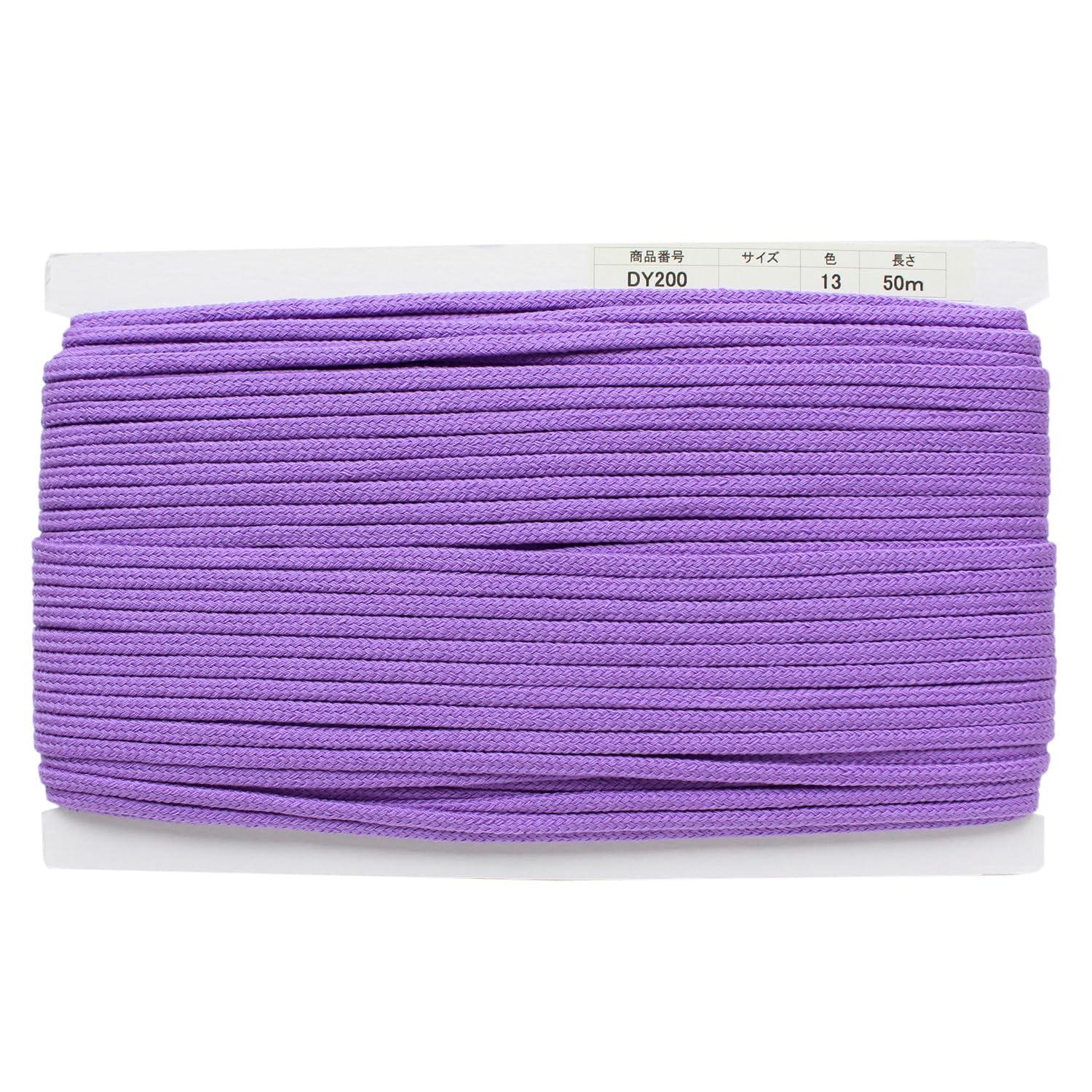 Nippon Chuko Acrylic Craft Cord φApprox. 5mm × 50m Purple DY200-13