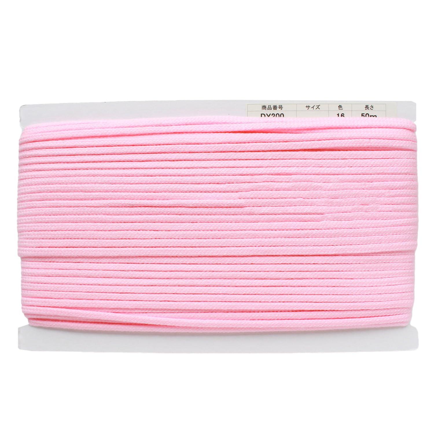 Nippon Chuko Acrylic Craft Cord φApprox. 5mm × 50m Pastel Pink DY200-16 Craft Supplies Cord/String Craft Cord