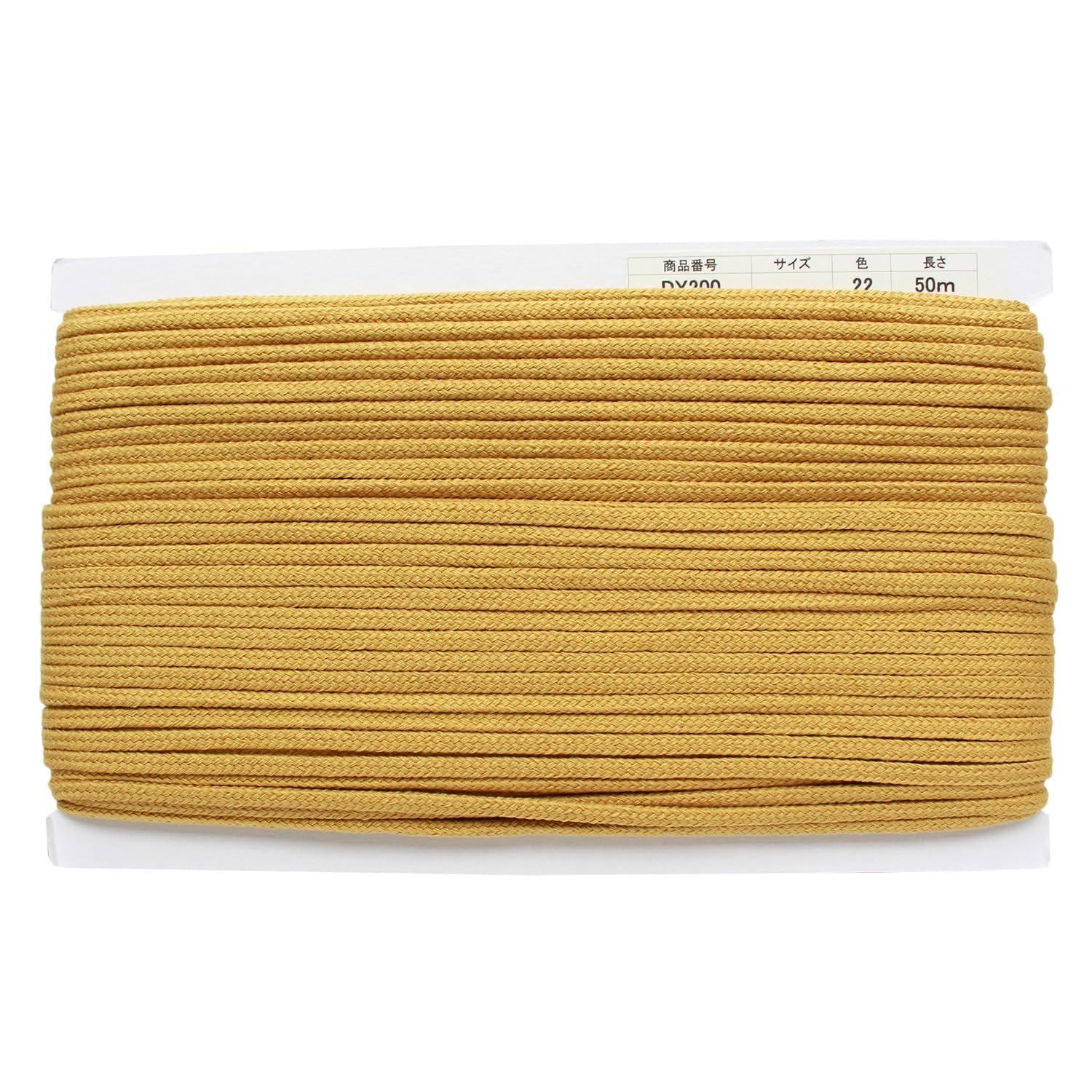 Nippon Chuko Acrylic Craft Cord φApprox. 5mm × 50m Mustard DY200-22