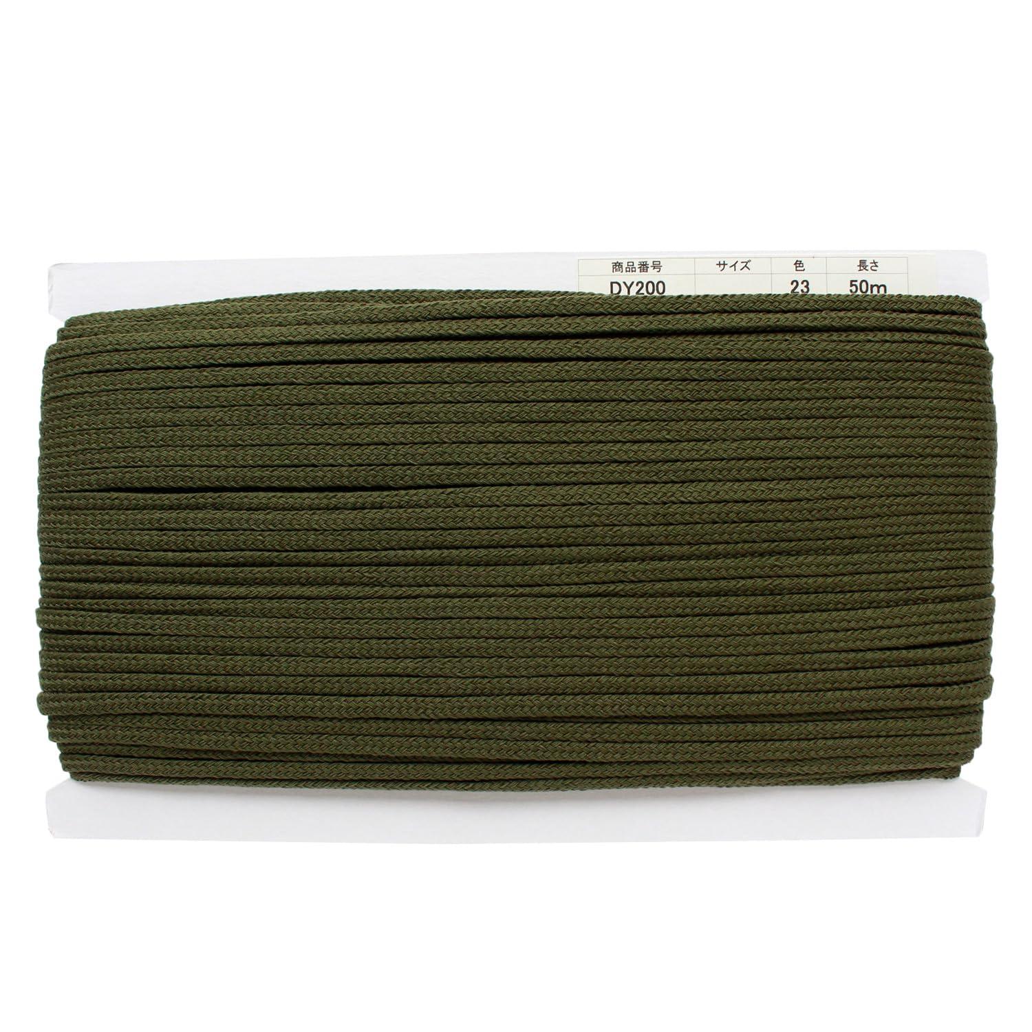 Nippon Chuko Acrylic Craft Cord φApprox. 5mm × 50m Khaki DY200-23