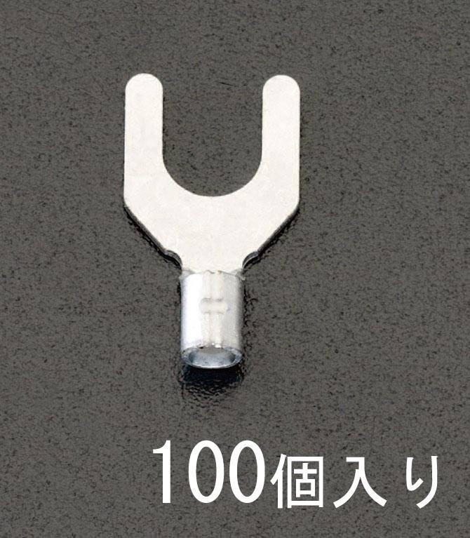 2Y-3 [Y-shaped] Bare Crimp Terminals (100 pcs)