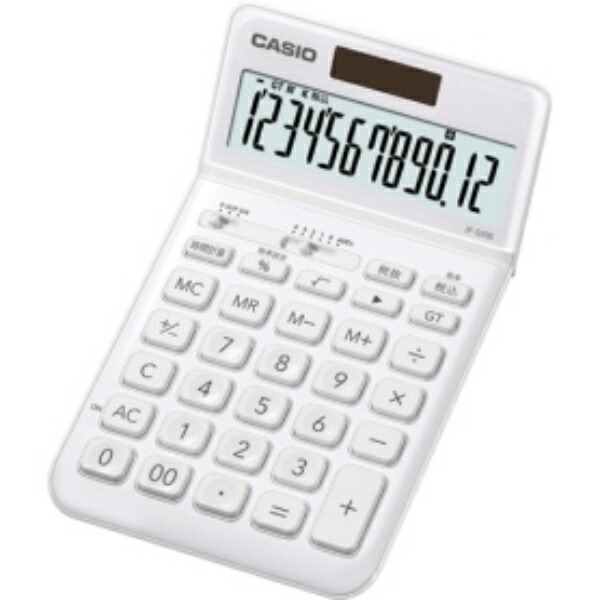 Casio Design Calculator 12-Digit Just Type White JF-S200-WE-N 1 unit
