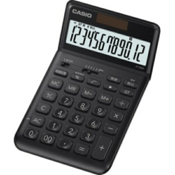 Casio Design Calculator 12-Digit Just Type Black JF-S200-BK-N 1 unit