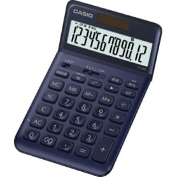 Casio Design Calculator 12-Digit Just Type Navy JF-S200-NY-N 1 unit