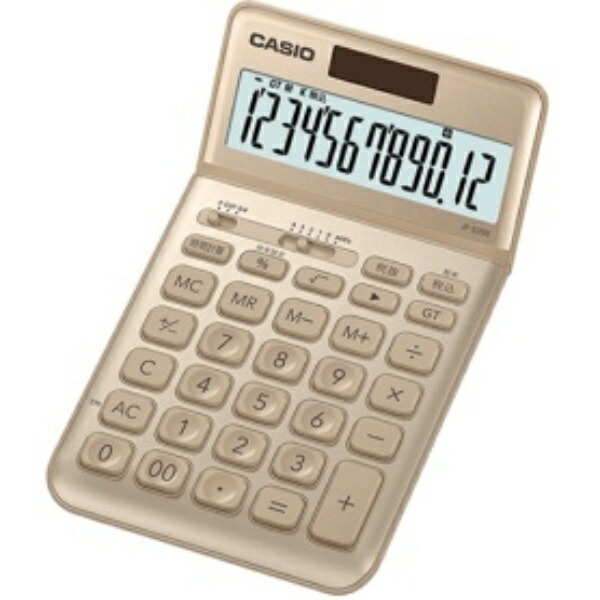 Casio Design Calculator 12-Digit Just Type Gold JF-S200-GD-N 1 unit