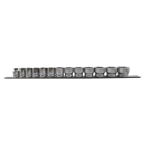 ESCO [13-Piece Set] Short Socket Set 3/8DR/8-24mm EA617DP