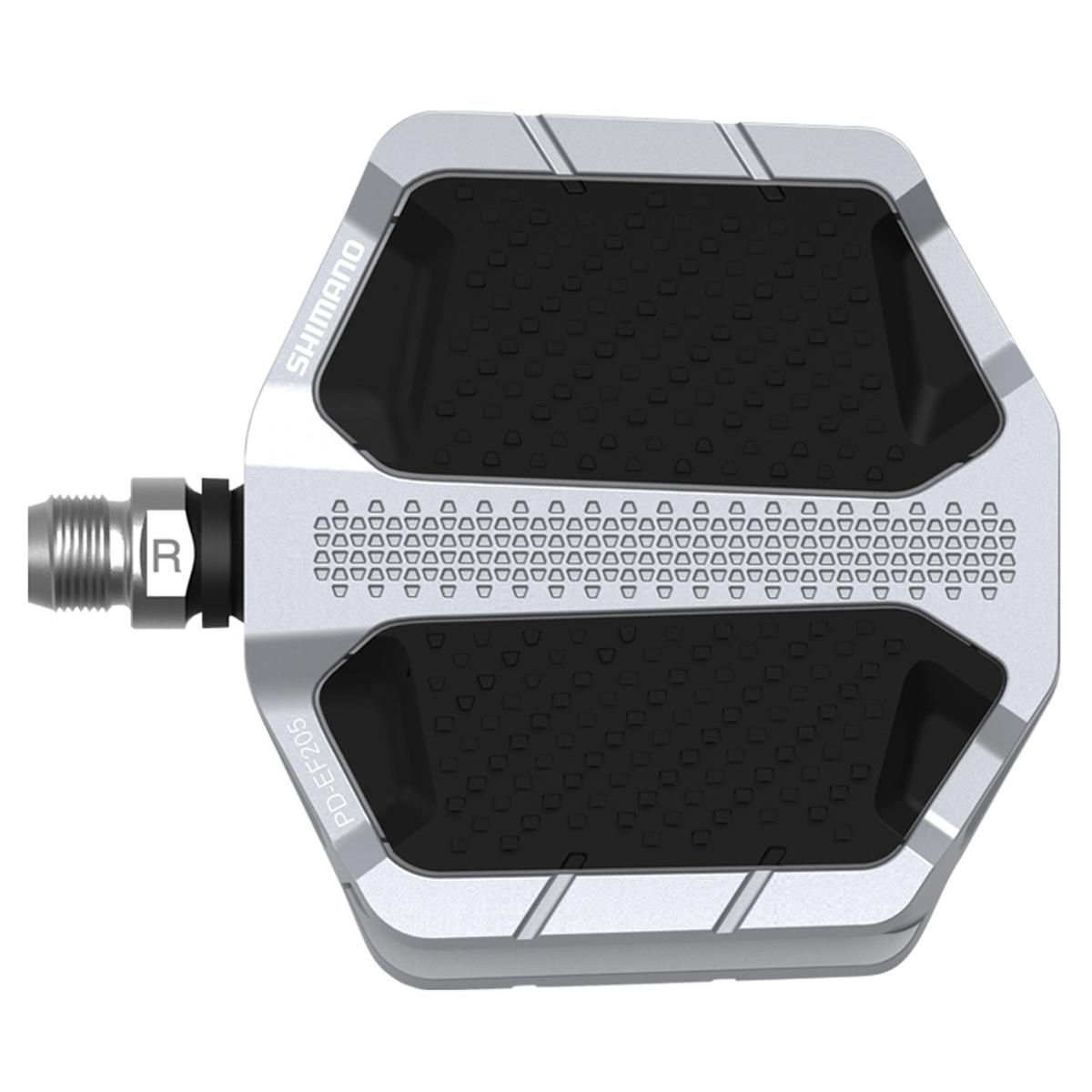 SHIMANO Pedal (Flat) PD-EF205 Solid Platform Specification Silver EPDEF205S