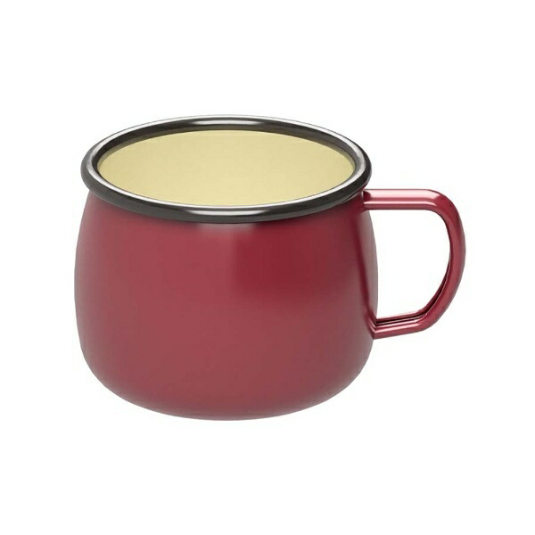 CAPTAIN STAG BBQ Cup Enamel Mug Red 400ml UH-502 Width 88 × Depth 117 × Height 75mm