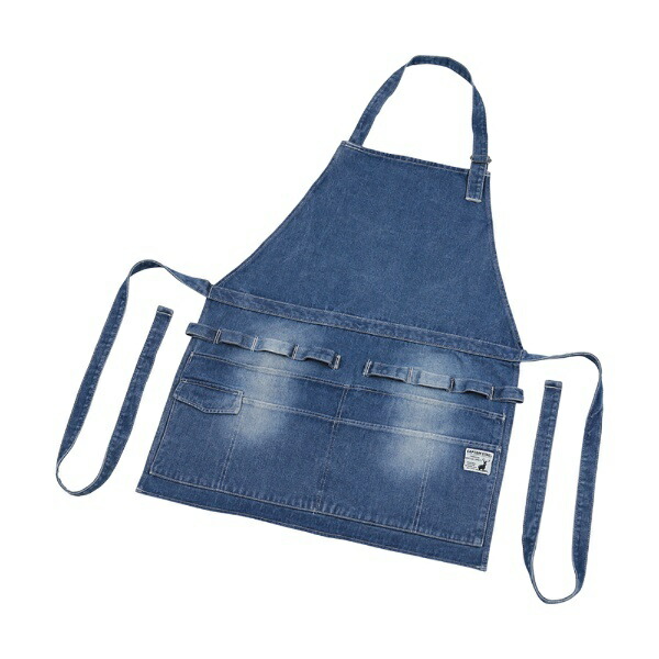 CAPTAIN STAG Outdoor Camping Barbecue Field Apron Long Denim UG-3266