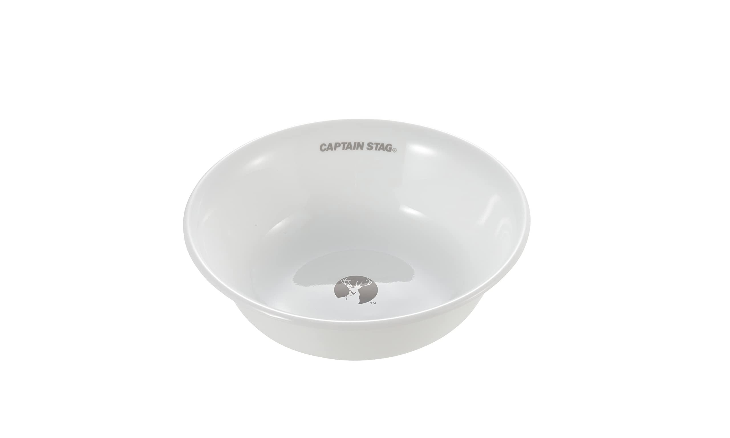CAPTAIN STAG CS×Corelle Tableware Plate Bowl 16cm Shatter-Resistant Lightweight Microwave-Safe Oven-Safe Dishwasher-Safe White UH-554 Outer Diameter 160 × Height 5mm