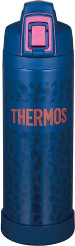 THERMOS Vacuum Insulated Sports Bottle with Strap 1L Navy Pink (Keeps Cold Only) FJI-1001 NV-P