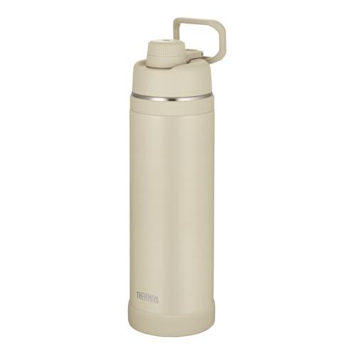 THERMOS Vacuum Insulated Sports Bottle 1.5L Sand Convenient carry loop for easy transport Direct drinking Removable mouthpiece for easy cleaning For cooling only FJU-1500 SND