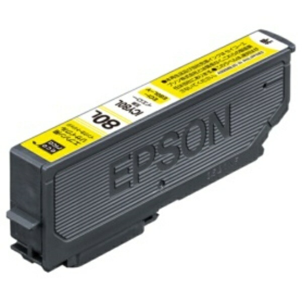 Ecolica Recycled Ink Cartridge Yellow (Dye) [Epson: ICY80L Compatible] ECI-E80L-Y 1 piece
