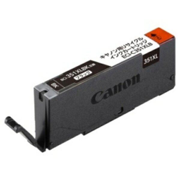Ecolica Recycled Ink Cartridge Black (Dye) [Canon: BCI-351XLBK Compatible] ECI-C351XLB 1 piece