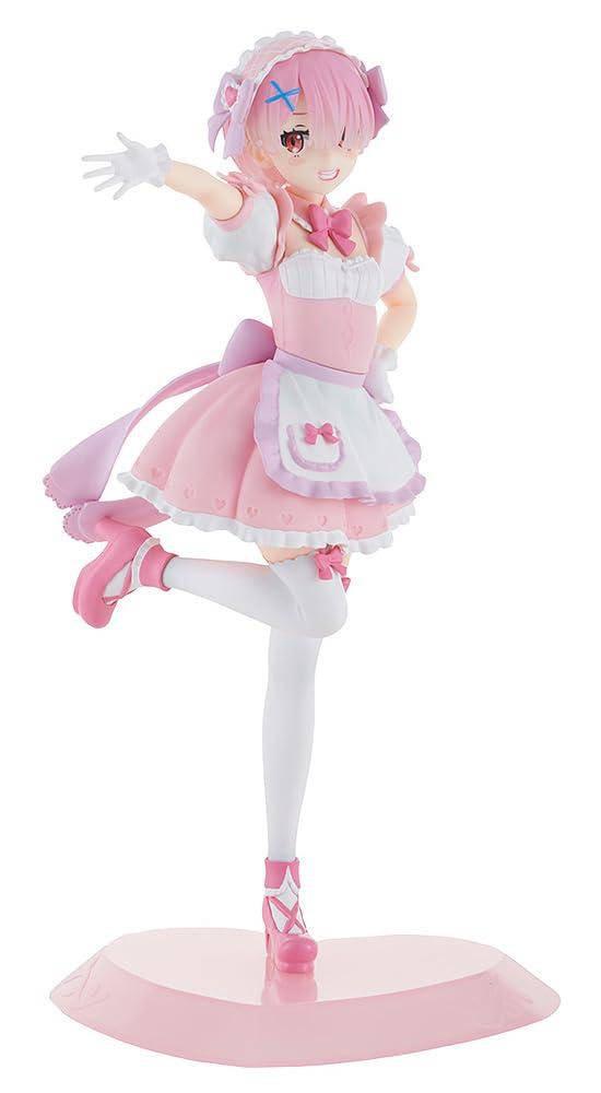 TENITOL Re:Zero - Starting Life in Another World - Dreamy Cute Maid Ram - Plastic - Pre-Painted Complete Figure