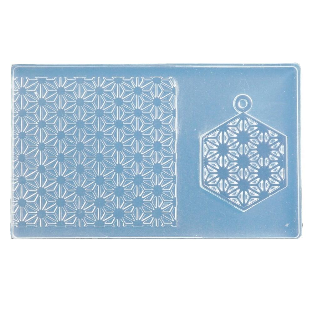 Aida Chemical Industries Silicone Mold Hemp Leaf Pattern F-2449