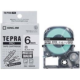 KING JIM Tepla PRO Strong Adhesive Tape 6mm White KJ-SS6KWX5