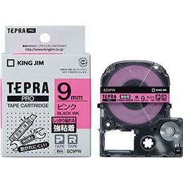 KING JIM Tepla PRO Strong Adhesive Tape 9mm Pink KJ-SC9PWX5
