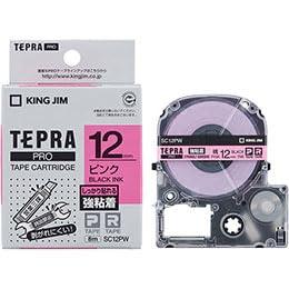KING JIM Tepla PRO Strong Adhesive Tape 12mm Pink KJ-SC12PWX5