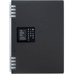 KING JIM TEFRENU Ring Notebook A5 Black KJ-9854TTE-BKX10