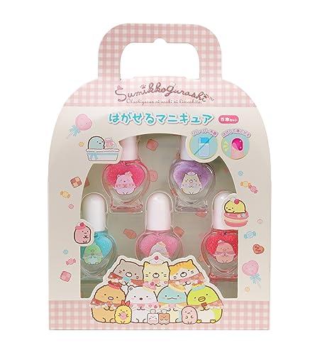 Reis Sumikko Gurashi Peel-Off Nail Polish 5-Piece Set 230730