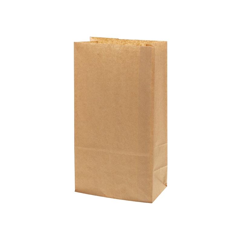 HEIKO NF Oil-Resistant Square-Bottom Bags No.6 Unbleached Plain 100 Sheets