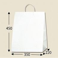 Heyko Handle Paper Bag Wide Bag N White M 35x22x45cm 10 Sheets