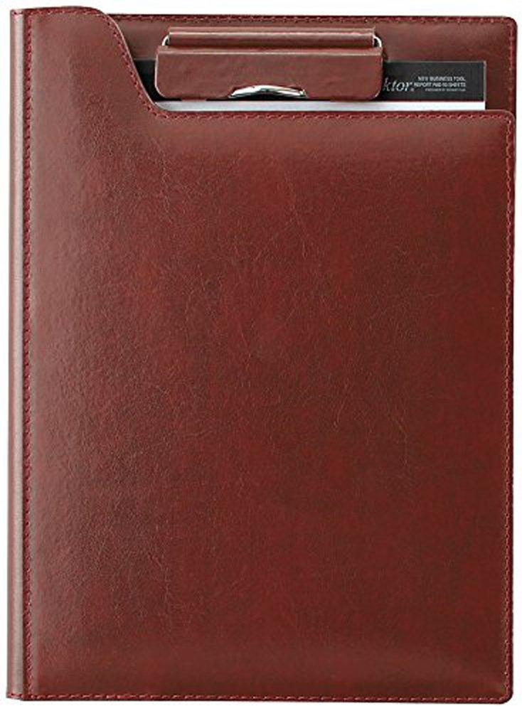 Reimei Fujii Clip File zeitVektor A5 Leather Brown ZVF605C