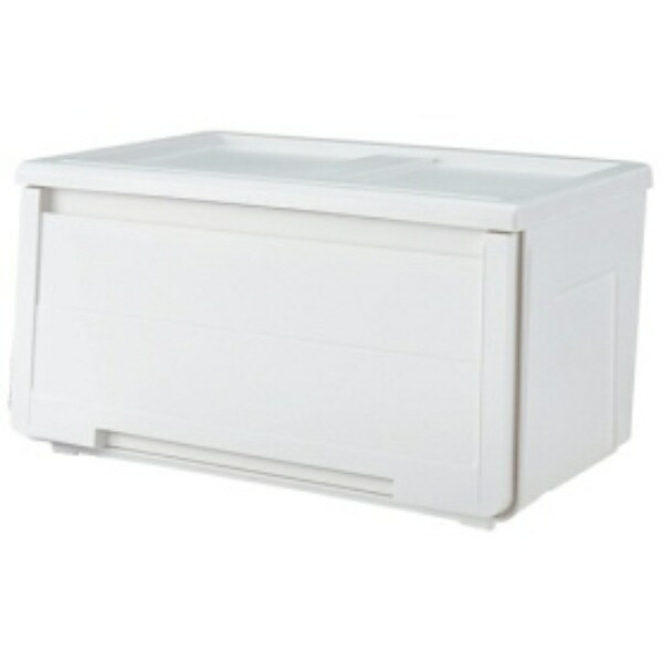 Tenma Walk-In Closet Perfect 40cm Depth Clothing Storage Case KabaZoko Mono 60 Deep Type Ready-to-Use Storage Case with Stopper to Prevent Drawers from Falling Out White Color for Concealed Storage Contents Storage Box Plastic