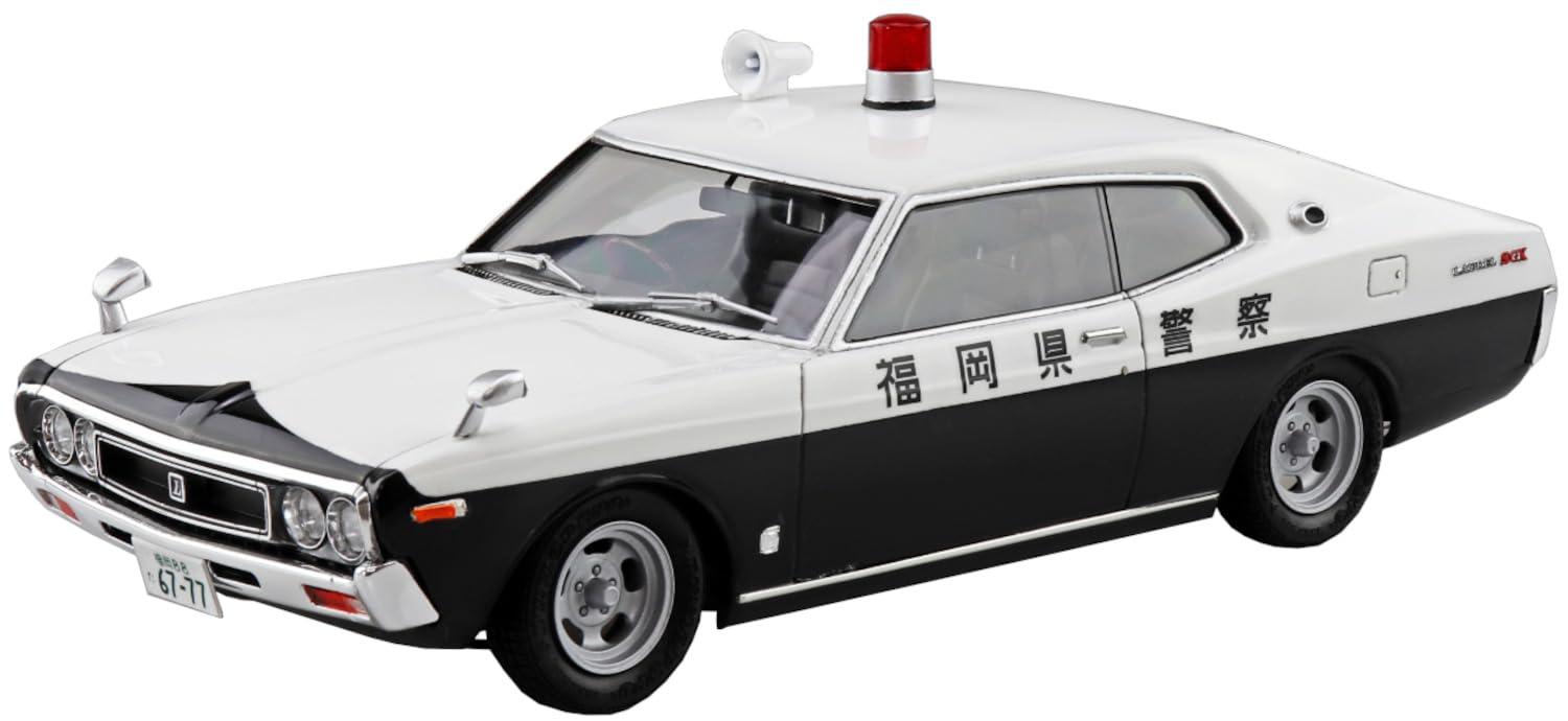 Aoshima Bunka Kyozai Sha Western Police No.10 C130 Laurel HT Investigation Patrol Car 1/24 Scale Plastic Model (Automobile)