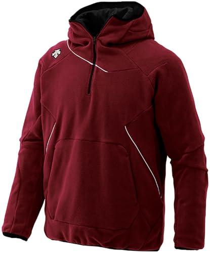[Descente] Baseball Fleece Hoodie Junior Fleece Jacket DBX-2360JC Boys D-Engine × Silver