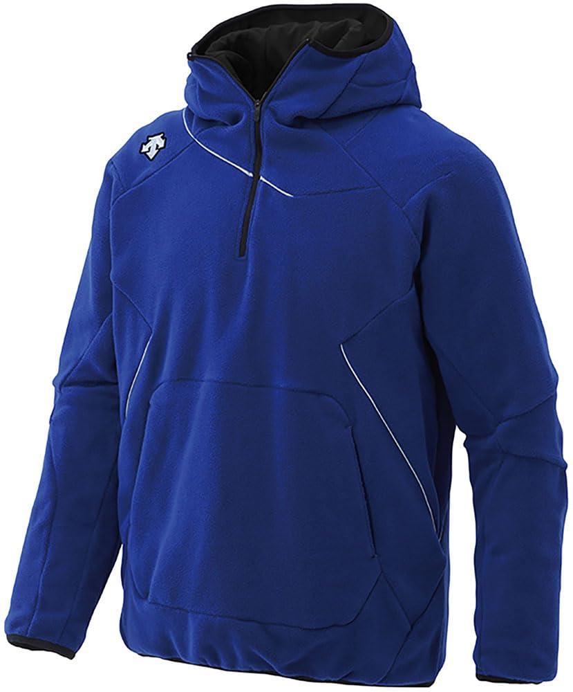 [Descente] Baseball Fleece Hoodie Junior Fleece Jacket DBX-2360JC Boys Royal Blue × Silver