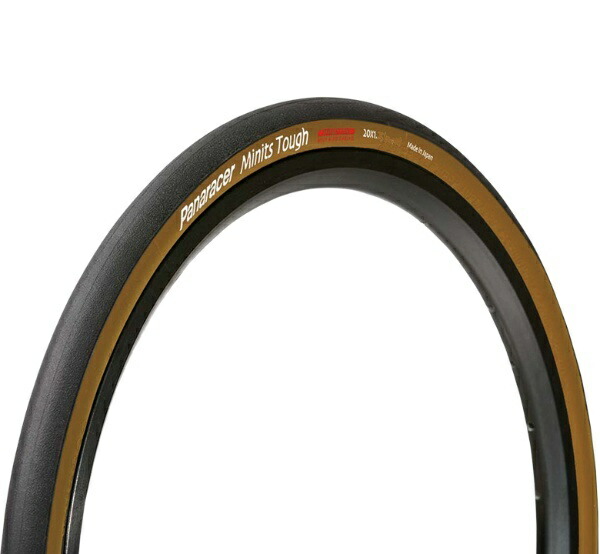 Panaracer Clincher Tire [20×1 1/8] Minits Tough 8W2081-MNT-D3 Black/Brown Sides (Small Wheel Bikes, Folding Bikes/City Riding, Commuting)