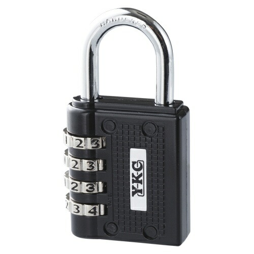 YKC Security Goods Free Dial Lock 40mm 4-Digit Black #120