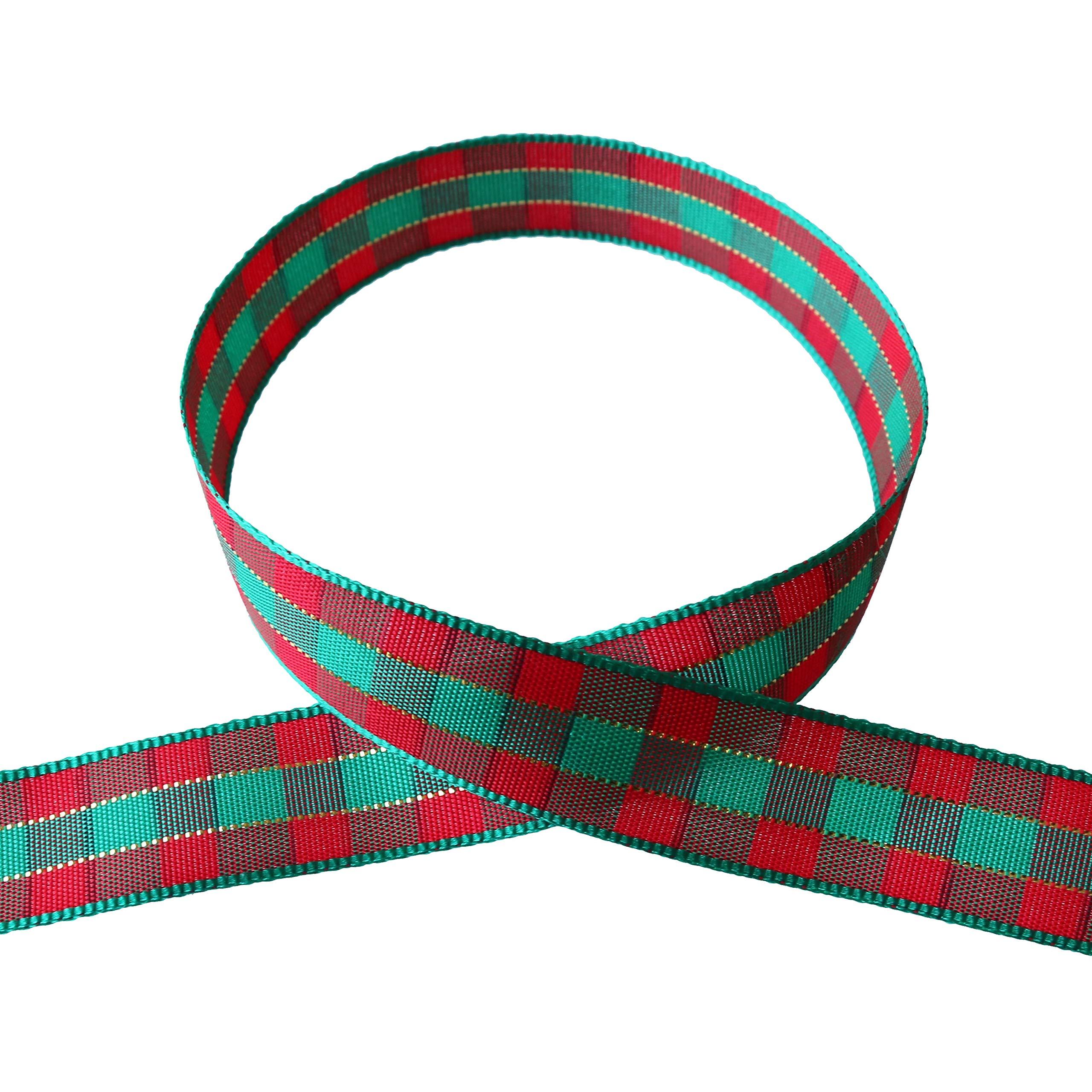 Blanc de Core Check Ribbon No.1830-2 15mm × 10m